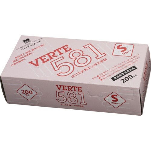 ミドリ安全 ポリエチレン使い捨て手袋 外エンボス