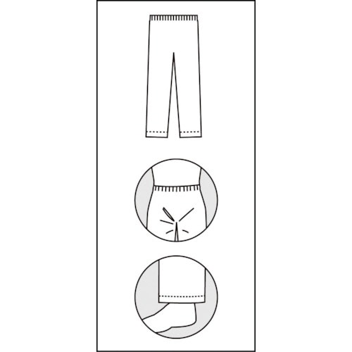 アゼアス タイベック(R)製 ズボン 3580 L