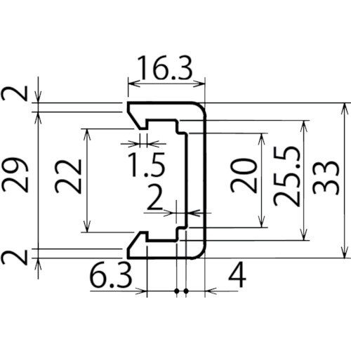 KANA EPガイドレール A2 3m