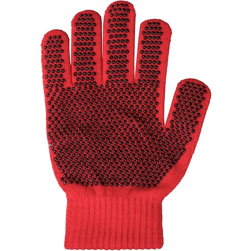 勝星 のびのび滑り止め手袋 赤