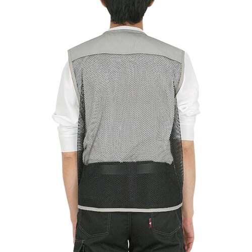 カジメイク メッシュベスト ネイビー L