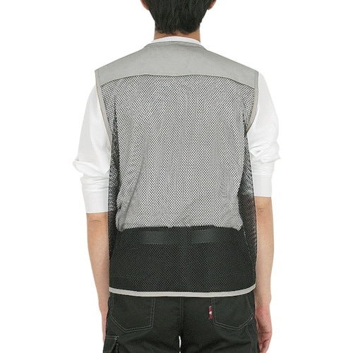 カジメイク メッシュベスト ネイビー M