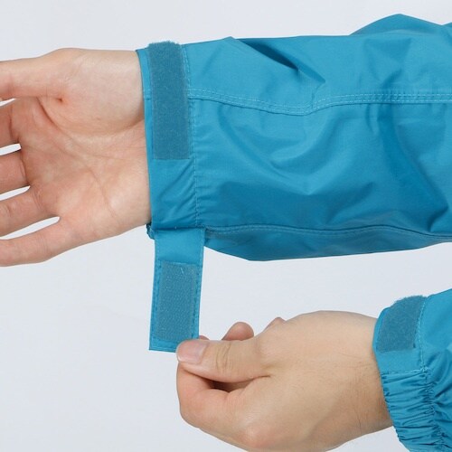 カジメイク KJレインパーカー ブルー LL