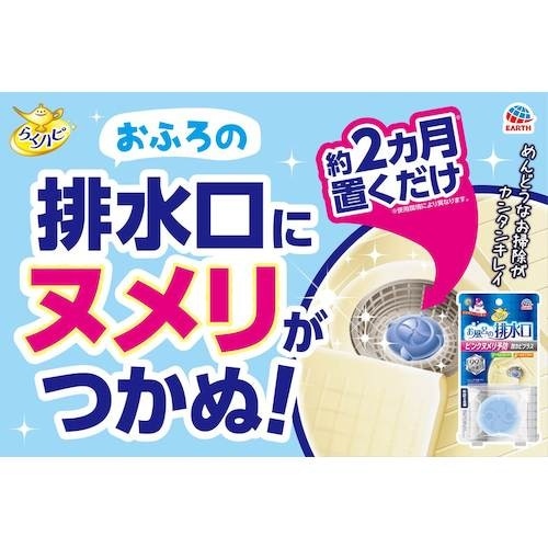 アース 防カビ剤 らくハピ お風呂の排水口用 ピン