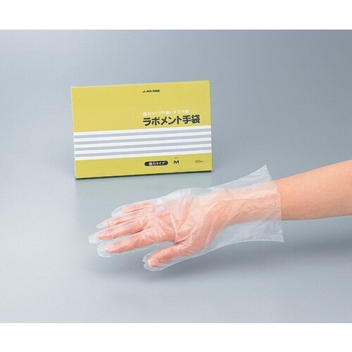 AS ラボメント手袋 M 100枚入