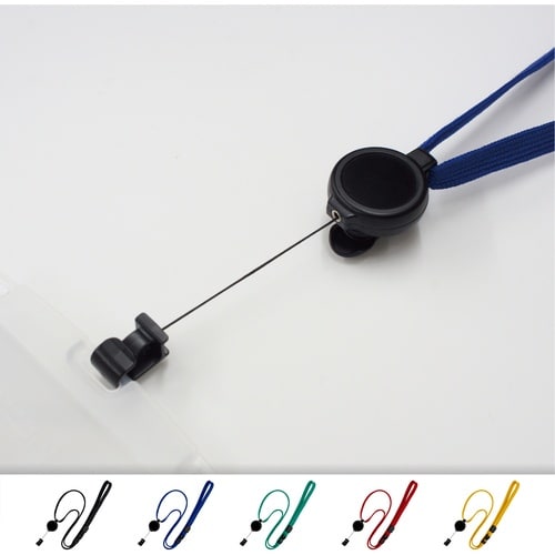 OP ループクリップ リール式 1本 黒