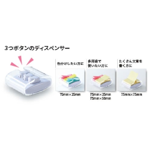 3M ポスト・イット 強粘着ポップアップノート デ