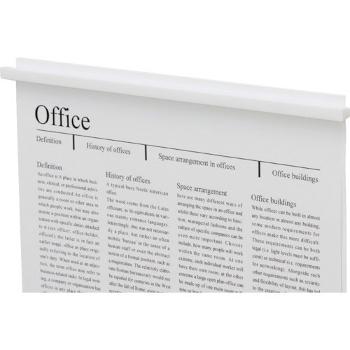 マグエックス マグネットスリムバー 白 10本パッ