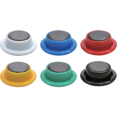 マグエックス カラーボタン20Φ6P−色込