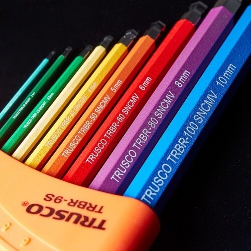 TRUSCO マルチカラーボールポイント六角棒レン