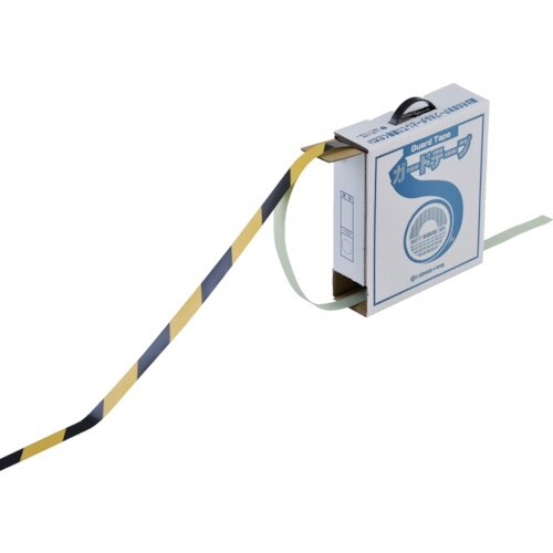 緑十字 ガードテープ(ラインテープ) 黄/黒(トラ