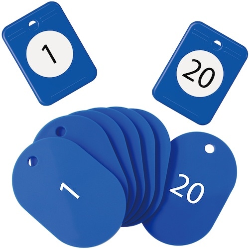 OP 荷札 クロークチケット 1ー20番 青 (2