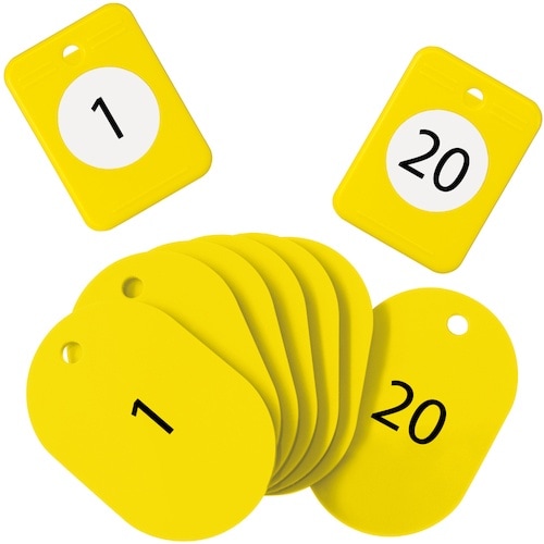 OP 荷札 クロークチケット 1ー20番 黄 (2