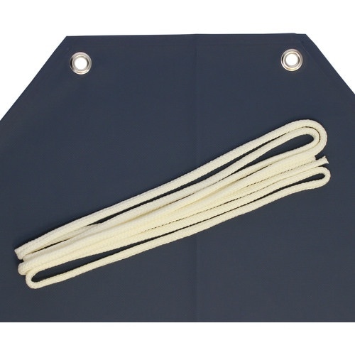 おたふく 6130 エステル 前掛 胸付紺・ネイビ