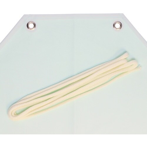 おたふく 6130 エステル 前掛 胸付白・ホワイ