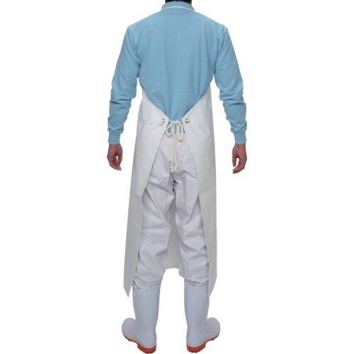 おたふく 6180 軽量耐油前掛 胸付