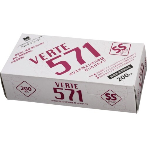 ミドリ安全 ポリエチレンディスポ手袋 ベルテ571