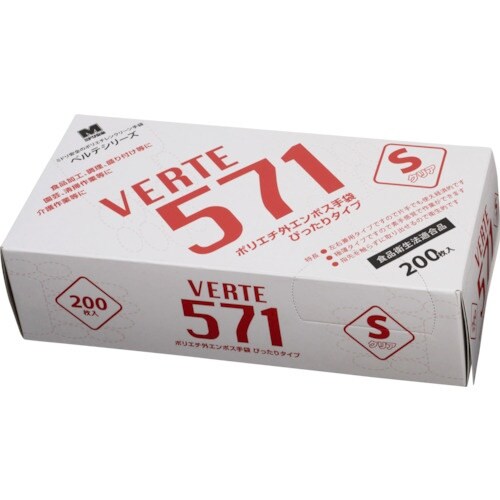 ミドリ安全 ポリエチレンディスポ手袋 ベルテ571