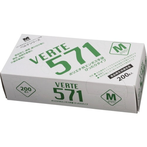 ミドリ安全 ポリエチレンディスポ手袋 ベルテ571