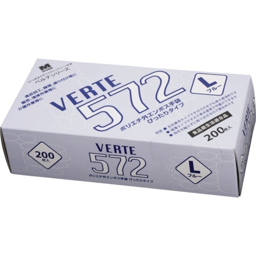 ミドリ安全 ポリエチレンディスポ手袋 ベルテ572