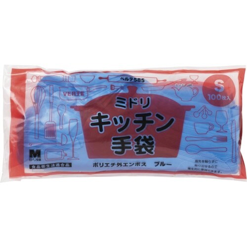 ミドリ安全 ポリエチレンディスポ手袋 ベルテ585