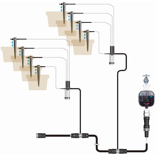 タカギ 水やりスターターキット タイマー付(鉢植え