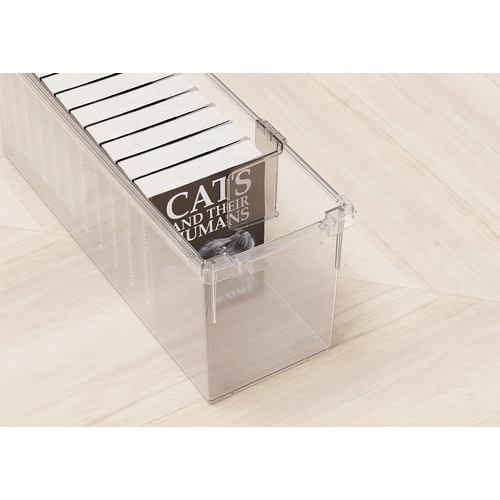 TENMA 文庫本いれと庫 クリア 145×450