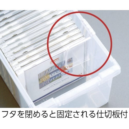 TENMA DVDいれと庫 クリア 175×450