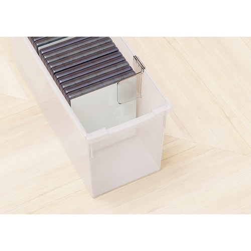 TENMA DVDいれと庫 クリア 175×450