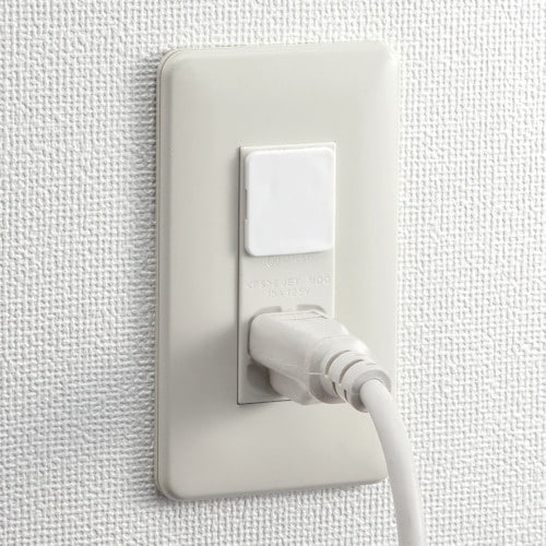 SANWA 電源タップ用コンセントキャップ ホワイ