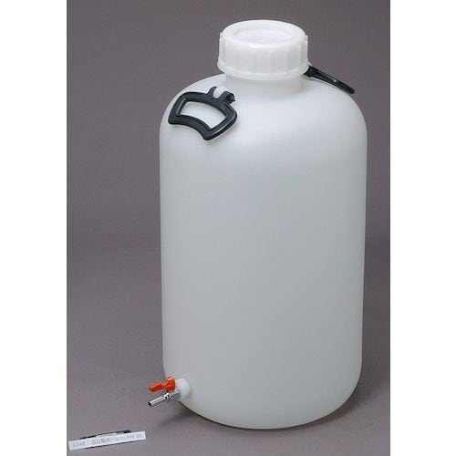 瑞穂 ポリタンク 取手付き 広口瓶 30L+3/8