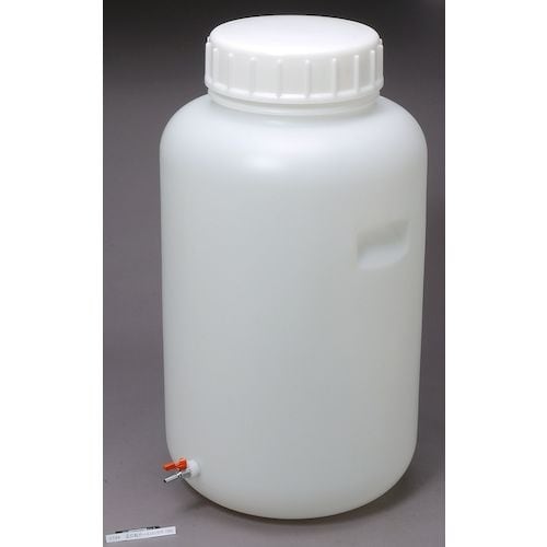 瑞穂 ポリタンク 取手付き 広口瓶 100L+3/