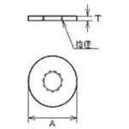水本 ステンレス ねじ付き座金 捻子径M−10