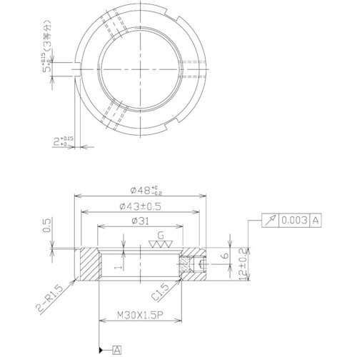 NIKKI 精密ロックナット MRシリーズ M30
