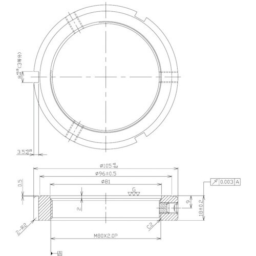 NIKKI 精密ロックナット MRシリーズ M80