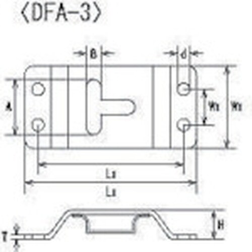 水本 ステンレス 車体ドア留め金具A型 89.5m