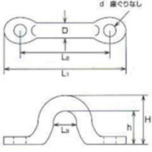 水本 ステンレス アイストラップ座ぐりなし 線径8