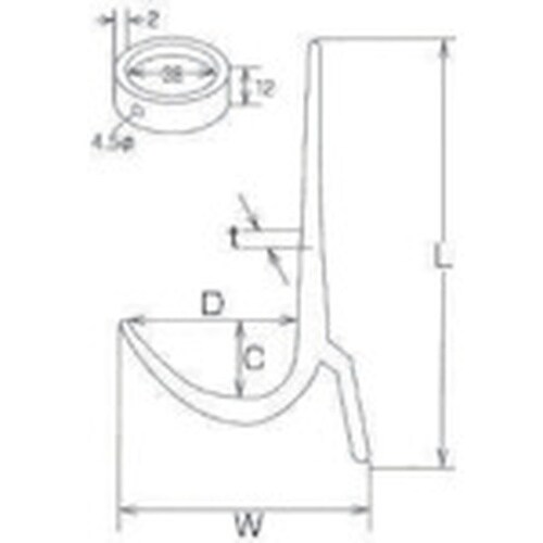 水本 ステンレス ボートハッカー 長さ200mm