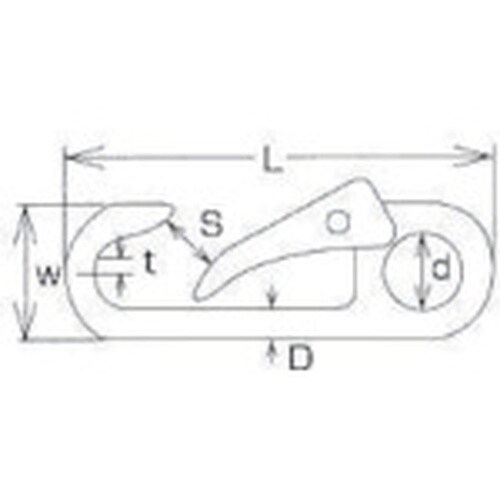 水本 ステンレス スナップフックDA型 長さ74m