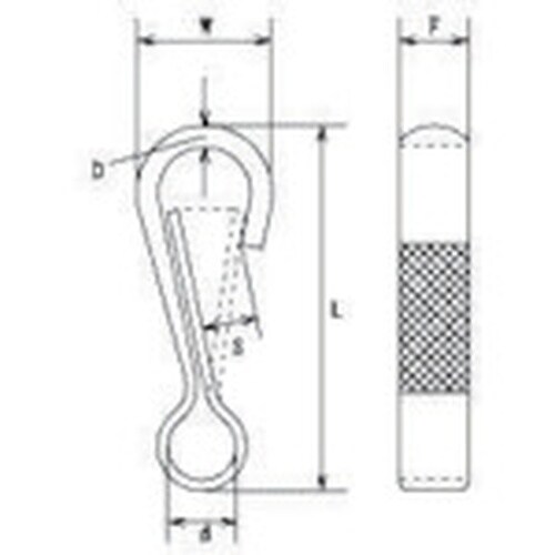 水本 ステンレス ピンフック 長さ40mm