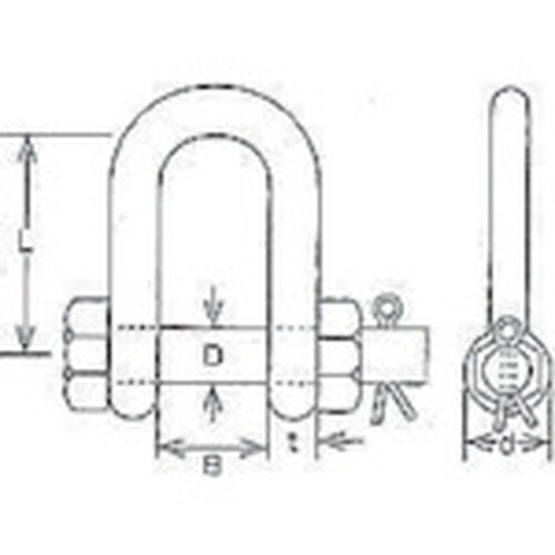 水本 ステンレス SBMシャックル 呼び22mm