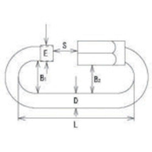 水本 ステンレス 強力リングキャッチ 線径8mm長