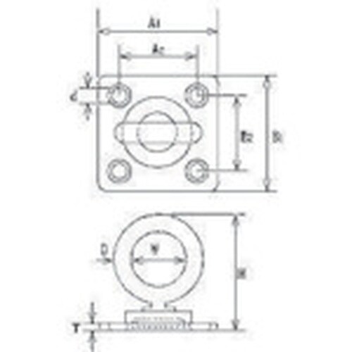 水本 ステンレス 回転アイプレート 40mm×40