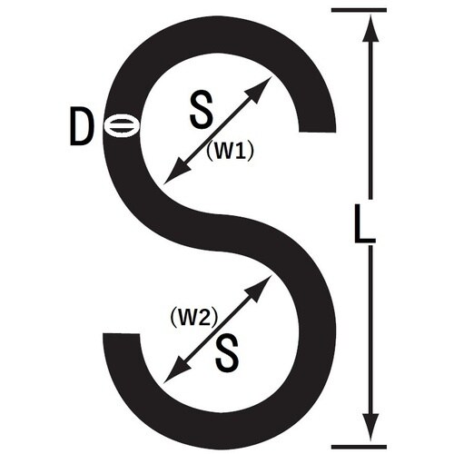 ニッサチェイン ステンSフック150mm (20個
