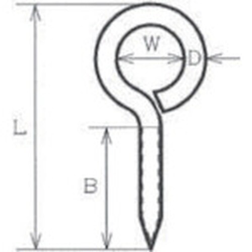 水本 ステンレス ヒートン 内径5.8mm