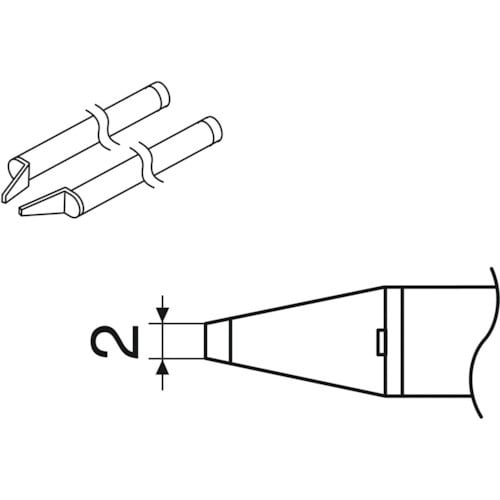 白光 こて先 CHIP 2L型