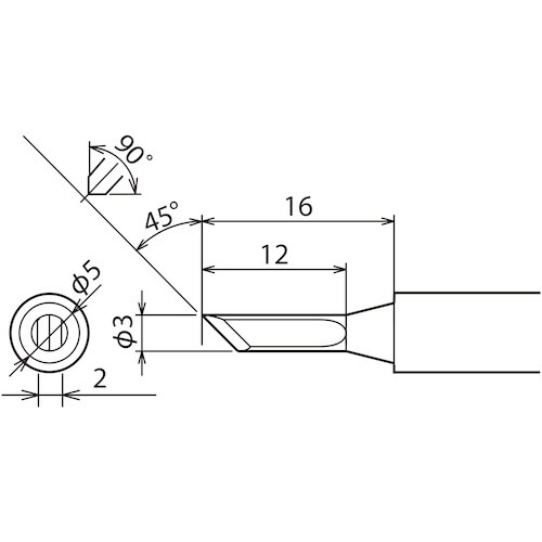 グット 替こて先3K型PX6・7/RX7/CXR用
