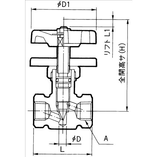 Fujikin 黄銅製ニードルバルブ1/4B プロ