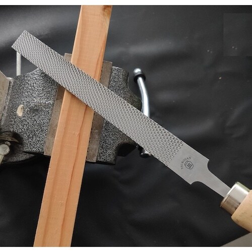 ツボサン 鉛工ヤスリ 半丸 250mm 鬼目