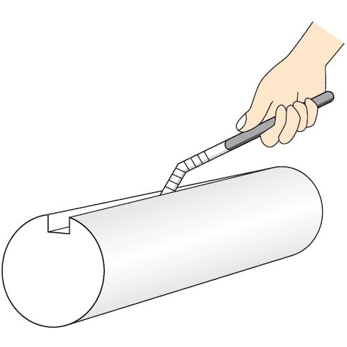 ツボサン プロヤスリ クランク型 5本組 半丸 中